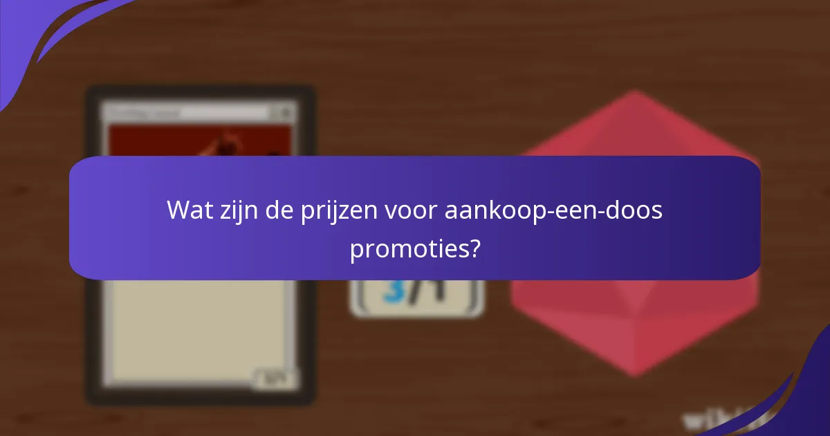 Hoe verhouden de huidige aankoop-een-doos promoties zich tot eerdere promoties?